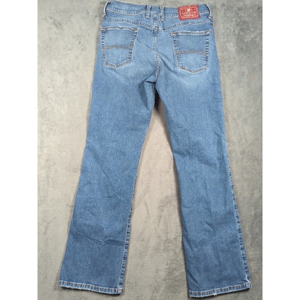 Lucky Brand Jeans Dungaree's Pueblo Bonito Red Label Blue Women 32 (32x31) - Picture 7 of 10